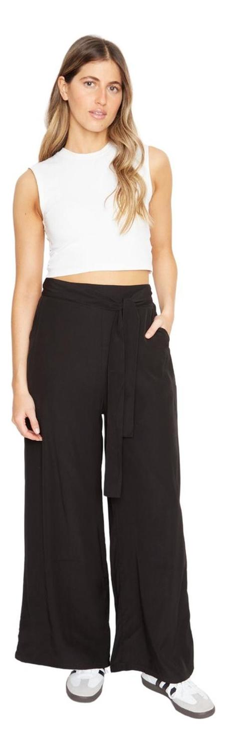 PANTALÓN MUJER JACINTA TIENDA NEGRO GRETA LARGO III - 1