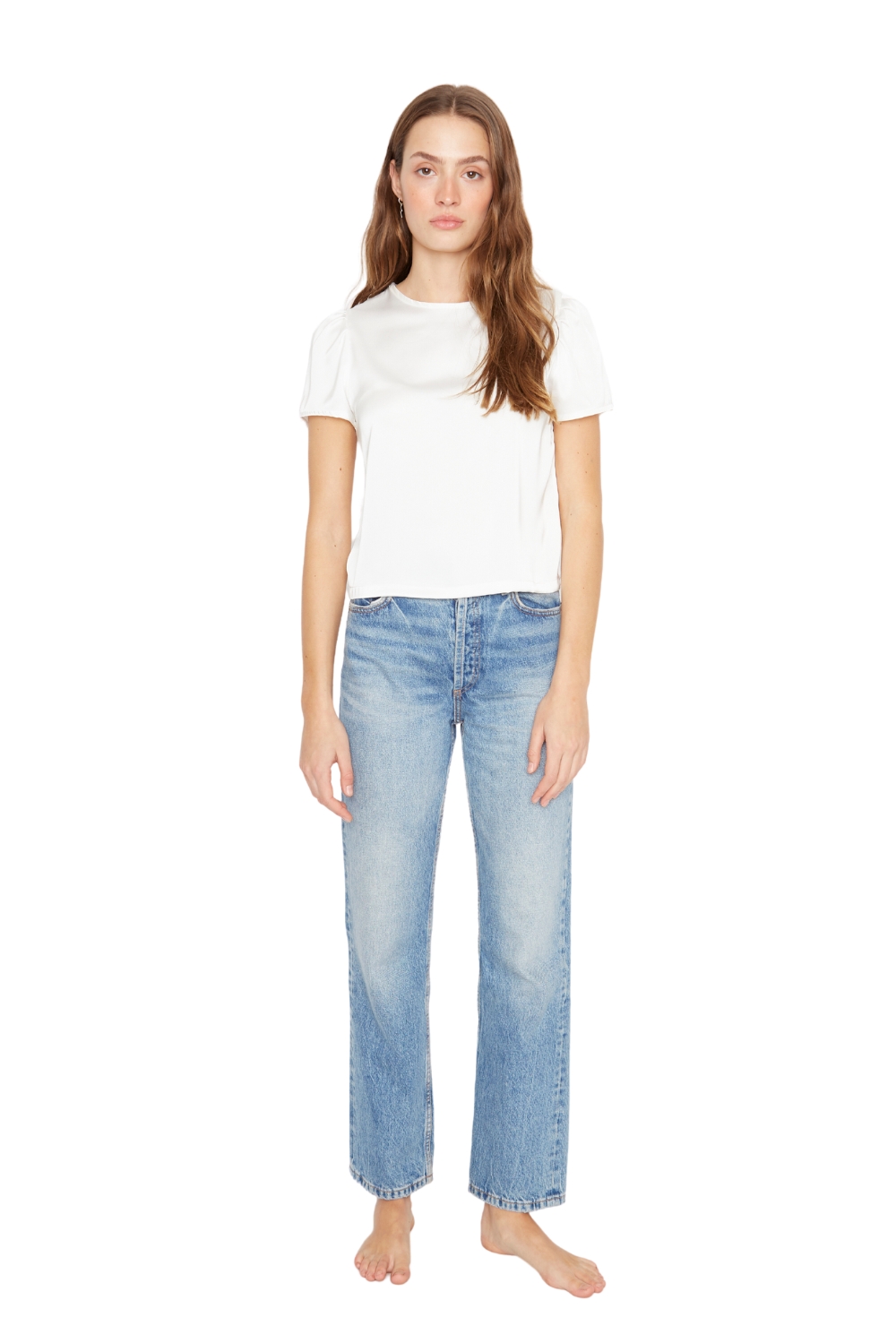 BLUSA OLIVIA SATIN BLANCA - 2