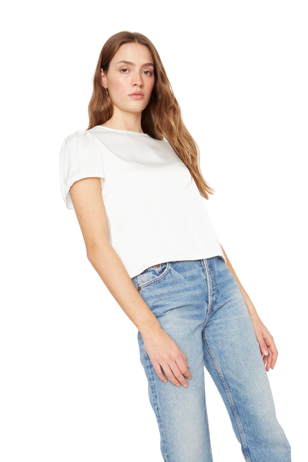 BLUSA OLIVIA SATIN BLANCA - 3