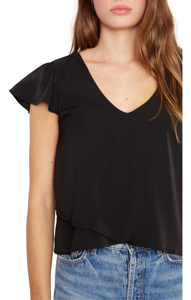 POLERA SARA MANGA CORTA III EN COLOR NEGRO JACINTA TIENDA - 7