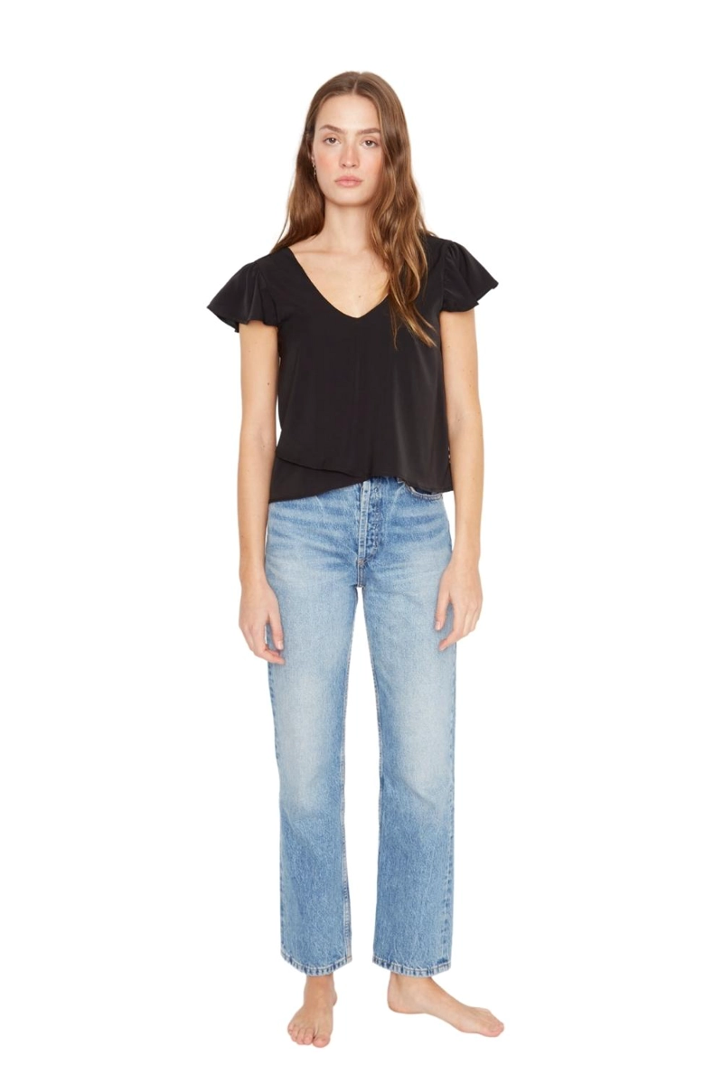 POLERA SARA MANGA CORTA III EN COLOR NEGRO JACINTA TIENDA - 9