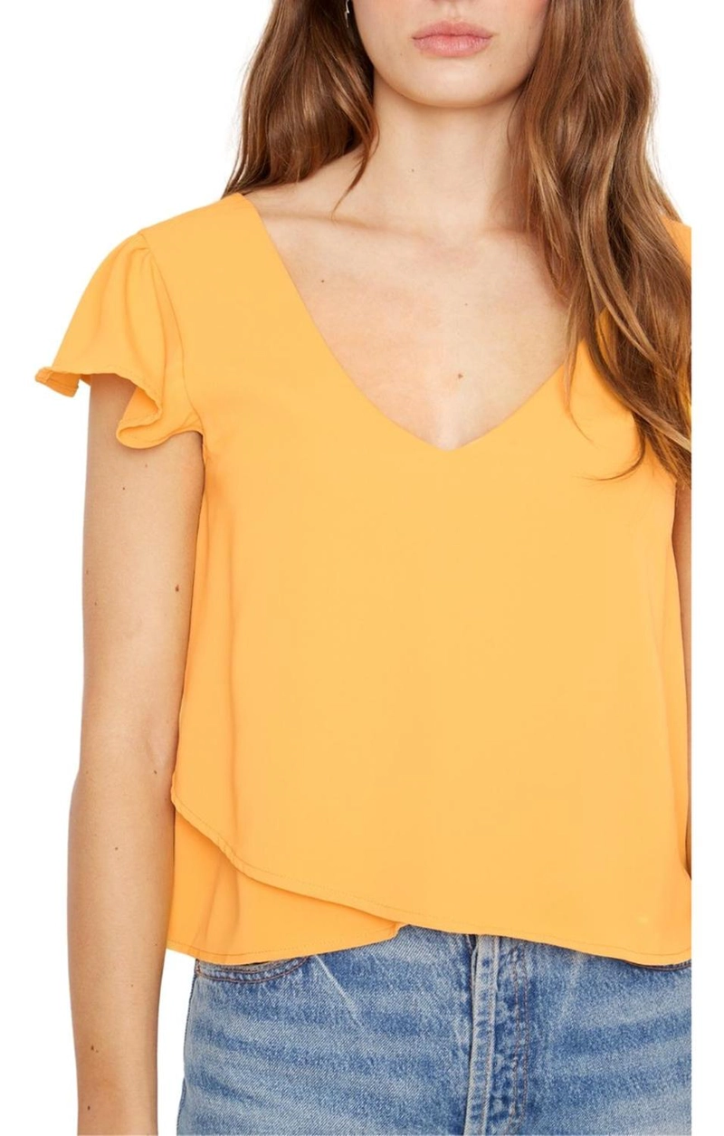 POLERA SARA MANGA CORTA III EN COLOR AMARILLO JACINTA TIENDA - 7