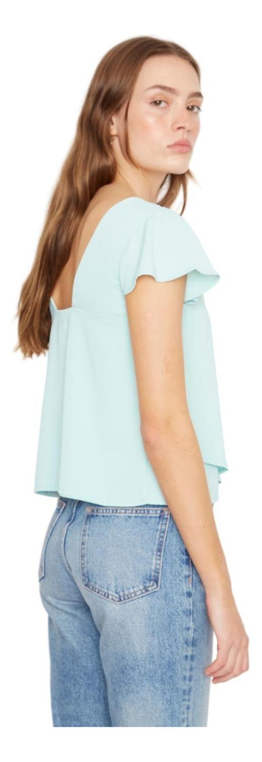 POLERA SARA MANGA CORTA III CELESTE JACINTA TIENDA - 6