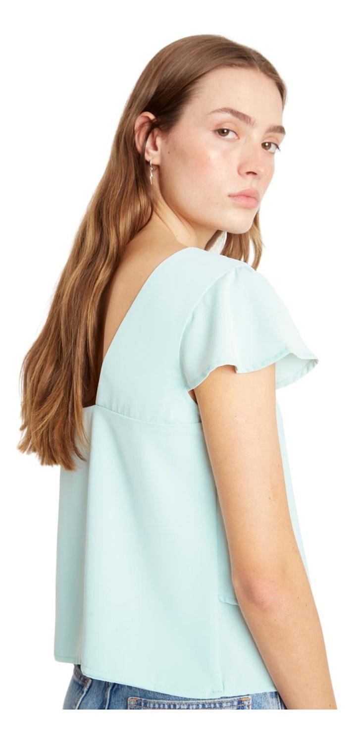 POLERA SARA MANGA CORTA III CELESTE JACINTA TIENDA - 7