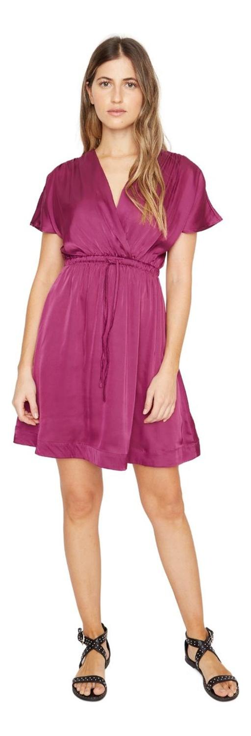 VESTIDO MUJER JACINTA TIENDA UVA LUCI SATIN - 4