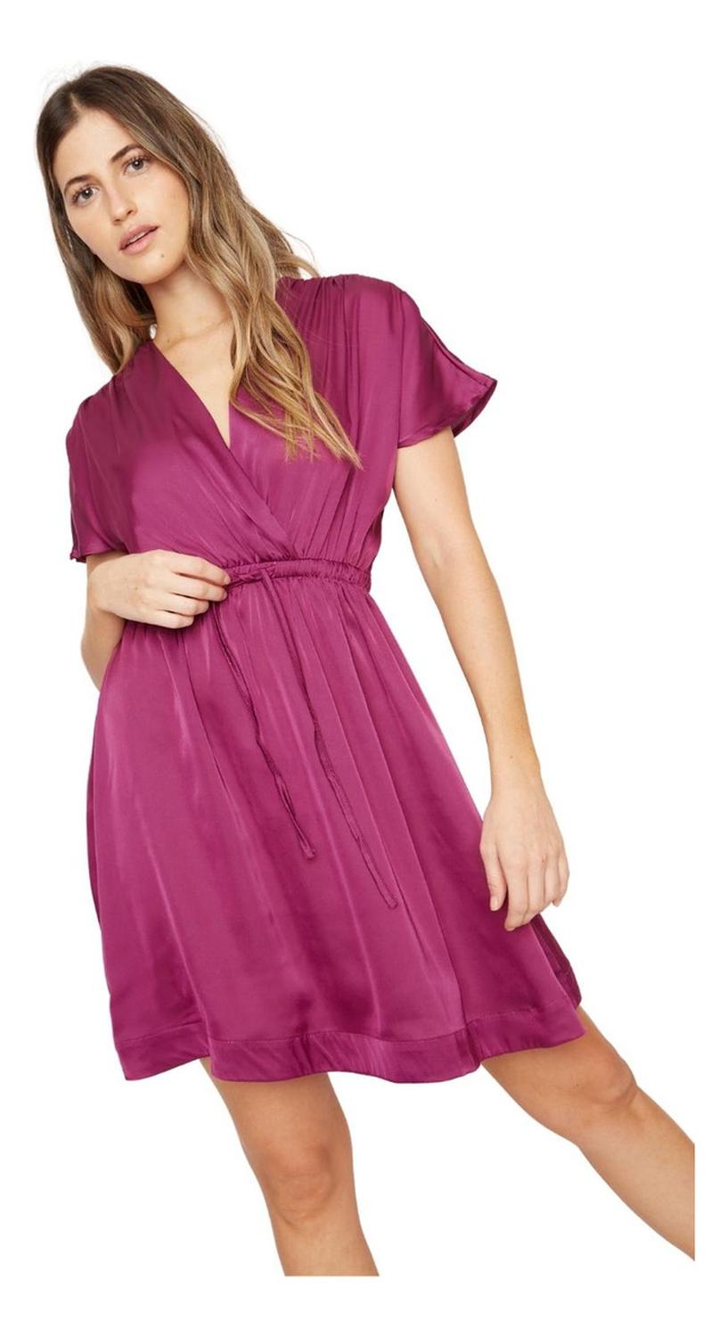 VESTIDO MUJER JACINTA TIENDA UVA LUCI SATIN - 5