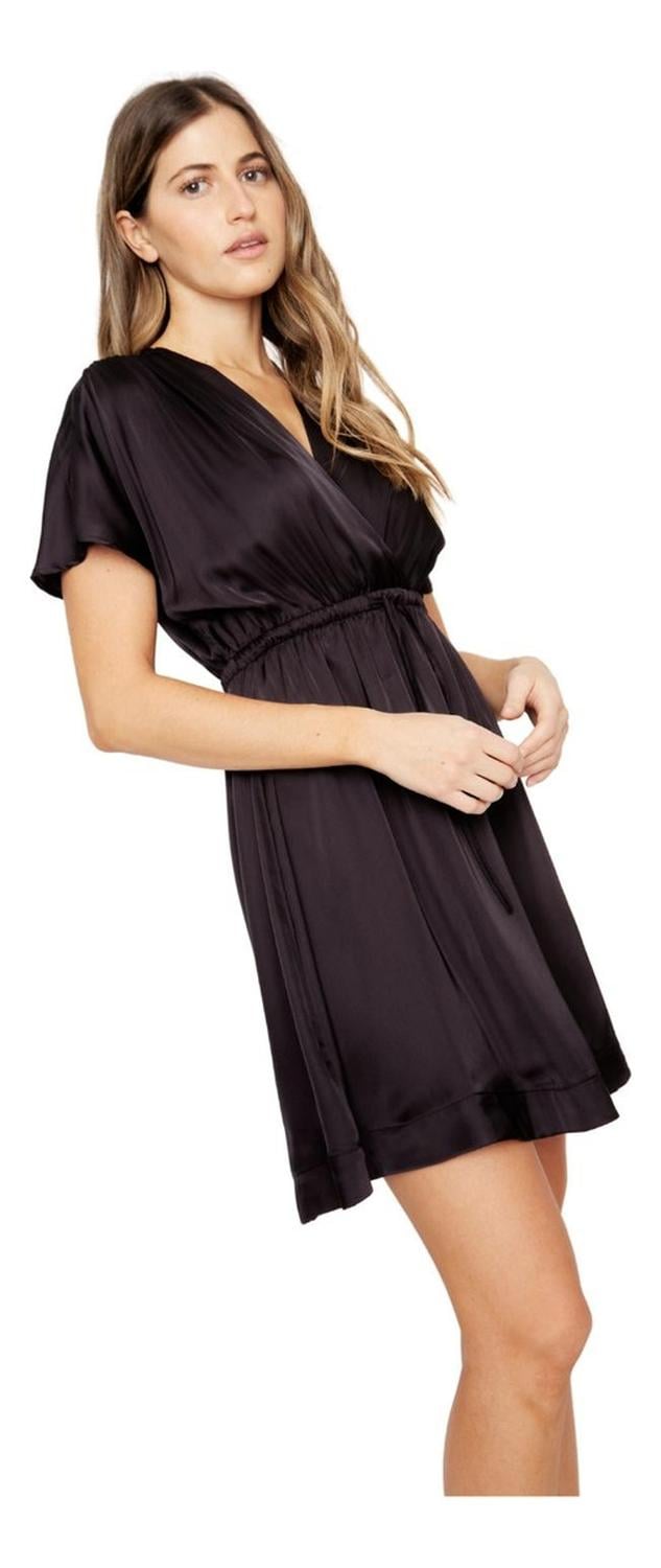 VESTIDO MUJER JACINTA TIENDA NEGRO LUCI SATIN - 2