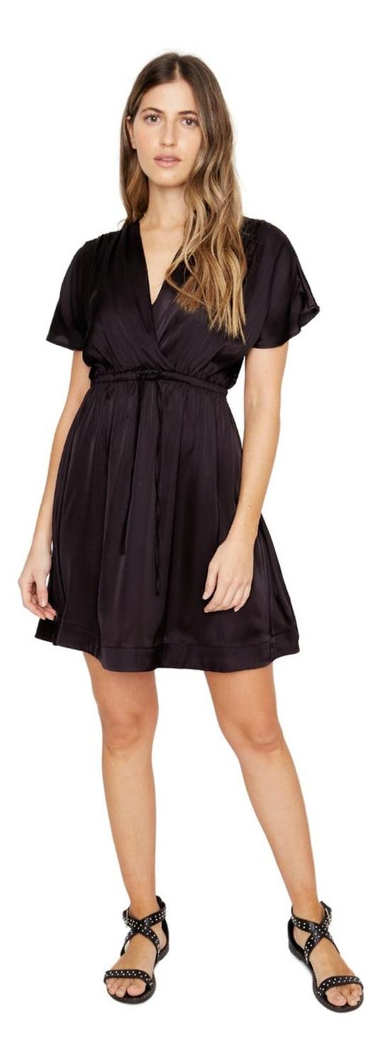 VESTIDO MUJER JACINTA TIENDA NEGRO LUCI SATIN - 4