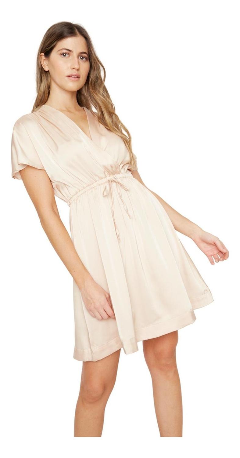 VESTIDO MUJER JACINTA TIENDA DORADO LUCI SATIN - 6
