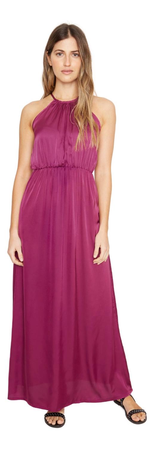 VESTIDO MUJER JACINTA TIENDA UVA RENATA SATIN - 1