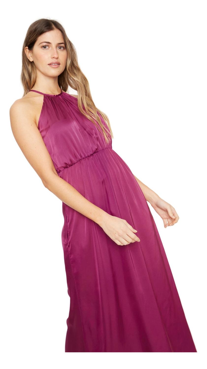 VESTIDO MUJER JACINTA TIENDA UVA RENATA SATIN - 4