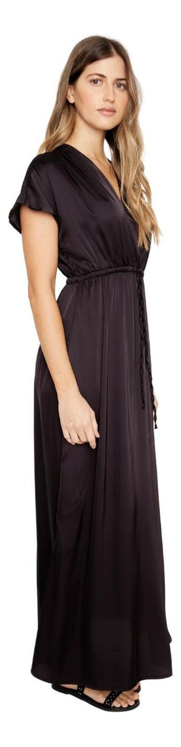 VESTIDO MUJER JACINTA TIENDA NEGRO LUCILA SATIN - 2