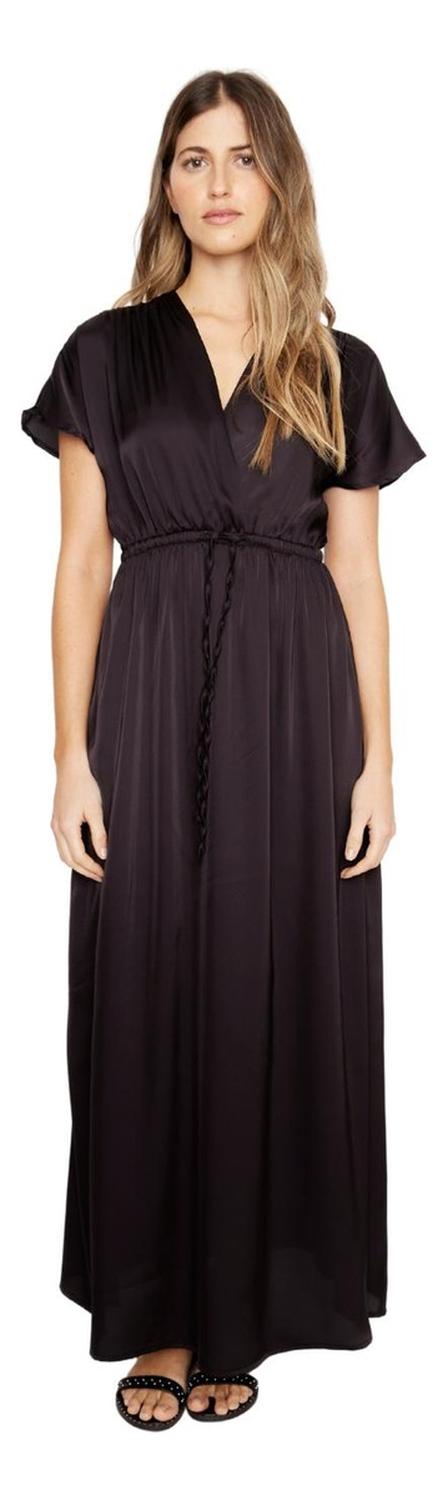 VESTIDO MUJER JACINTA TIENDA NEGRO LUCILA SATIN - 3
