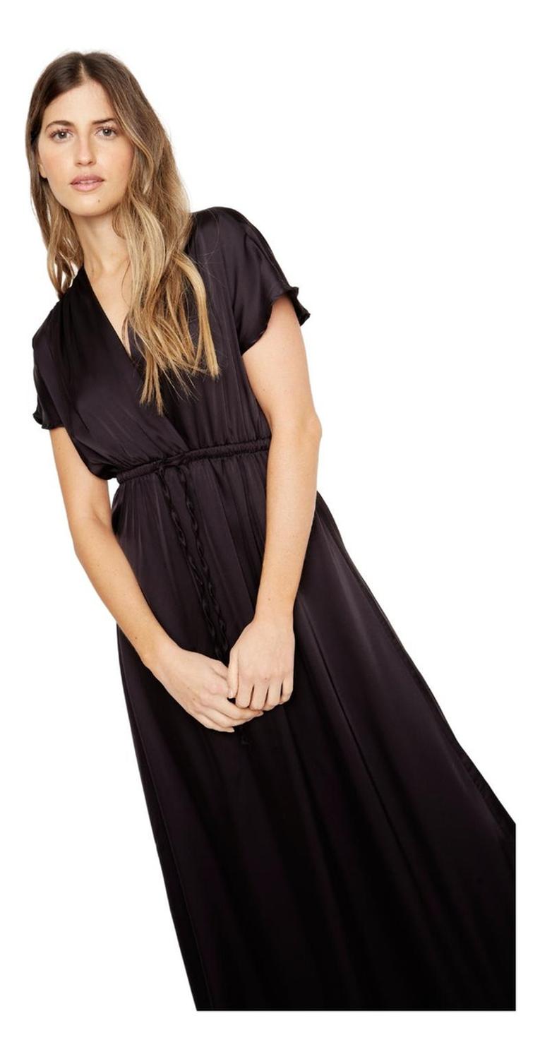 VESTIDO MUJER JACINTA TIENDA NEGRO LUCILA SATIN - 6