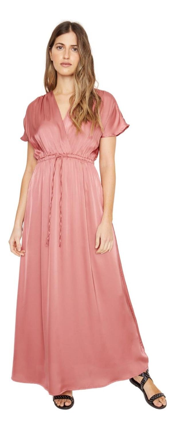 VESTIDO MUJER JACINTA TIENDA TERRACOTA LUCILA SATIN COBRE - 1