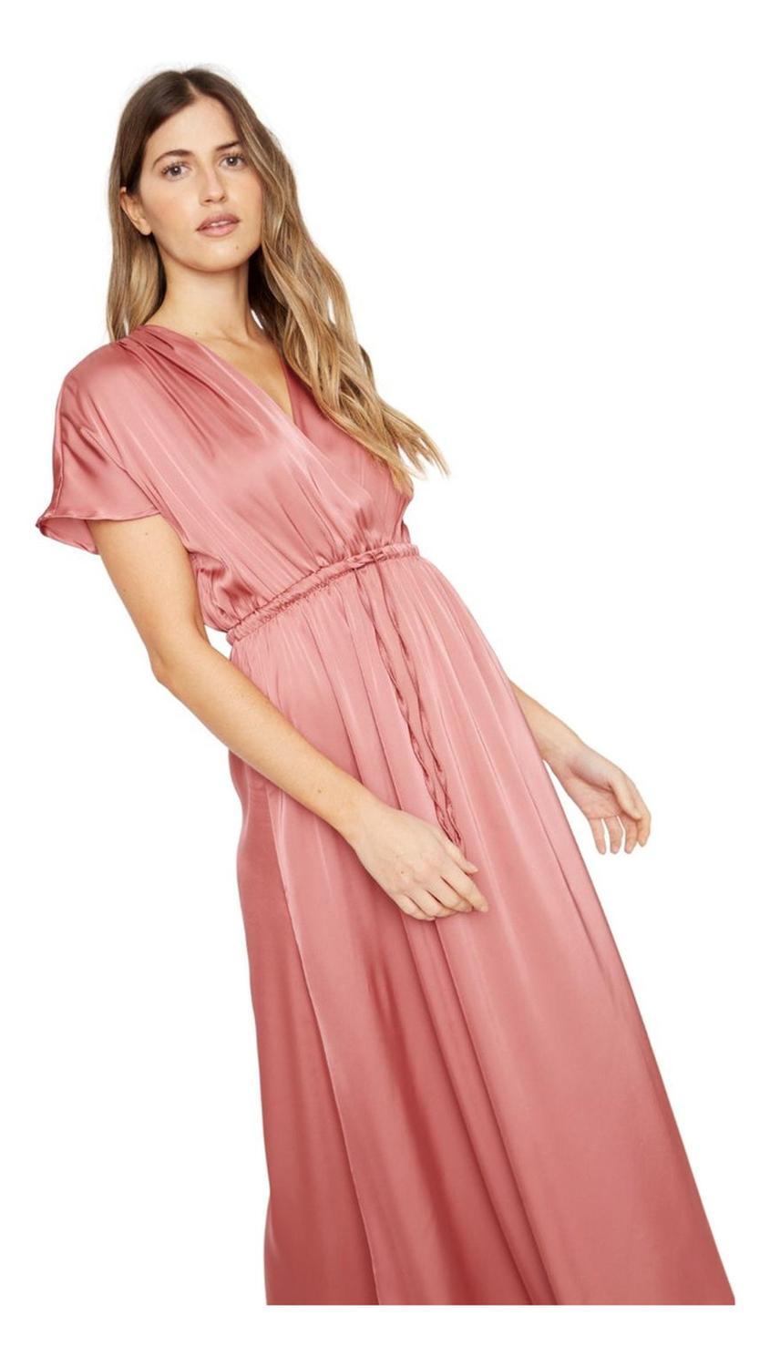 VESTIDO MUJER JACINTA TIENDA TERRACOTA LUCILA SATIN COBRE - 2