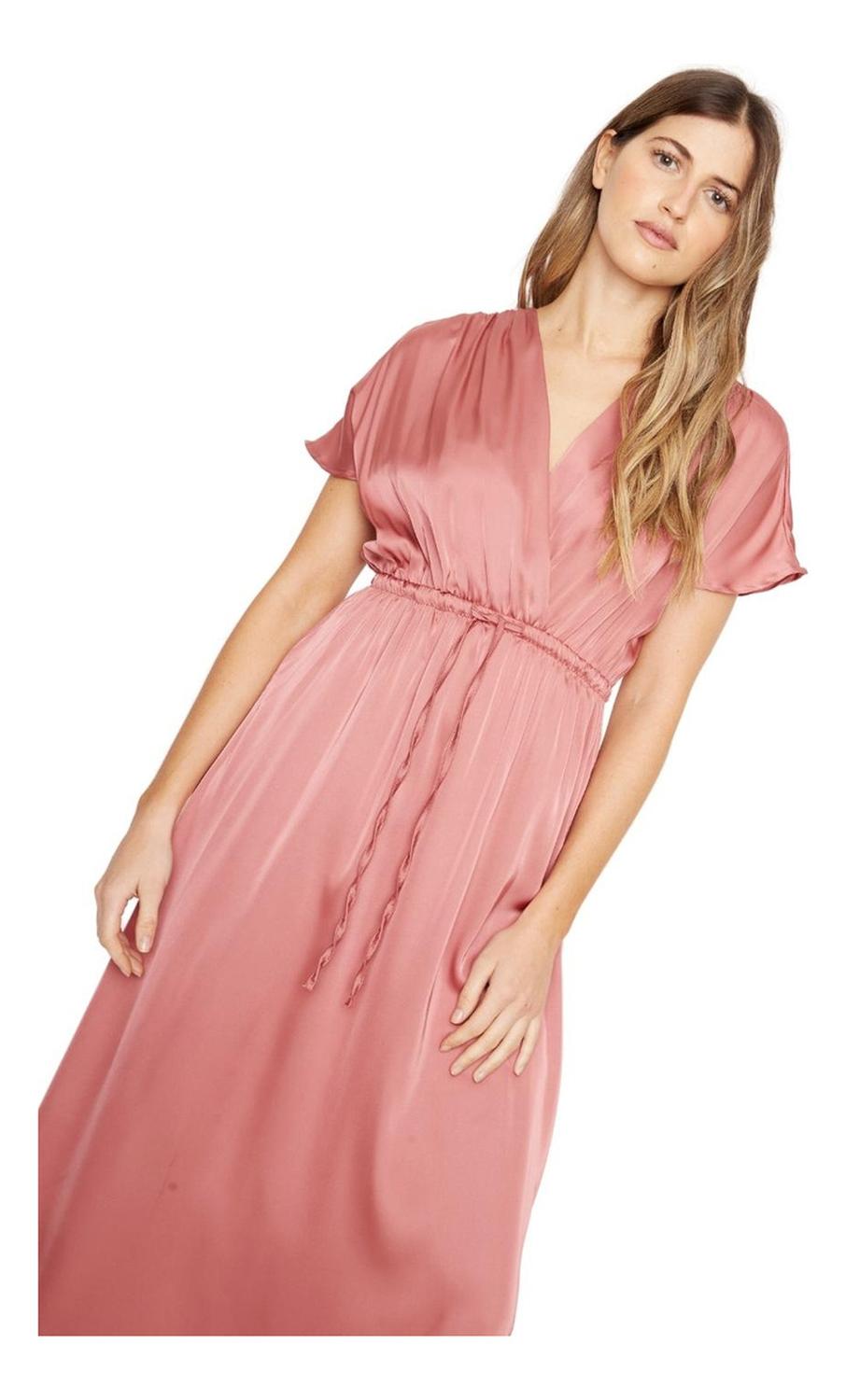 VESTIDO MUJER JACINTA TIENDA TERRACOTA LUCILA SATIN COBRE - 5