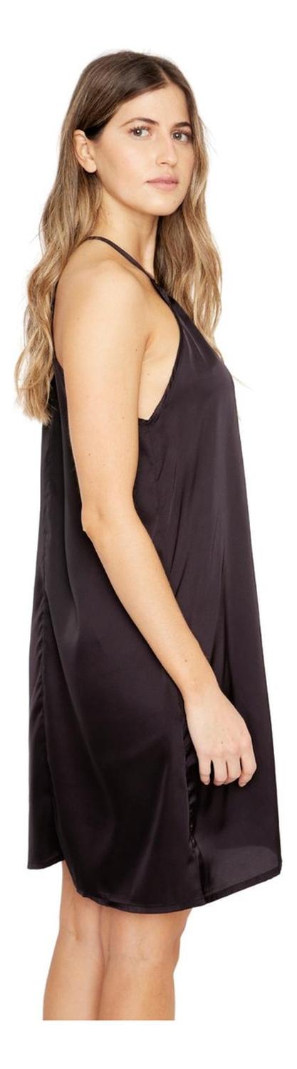 VESTIDO MUJER JACINTA TIENDA NEGRO RENA SATIN - 3