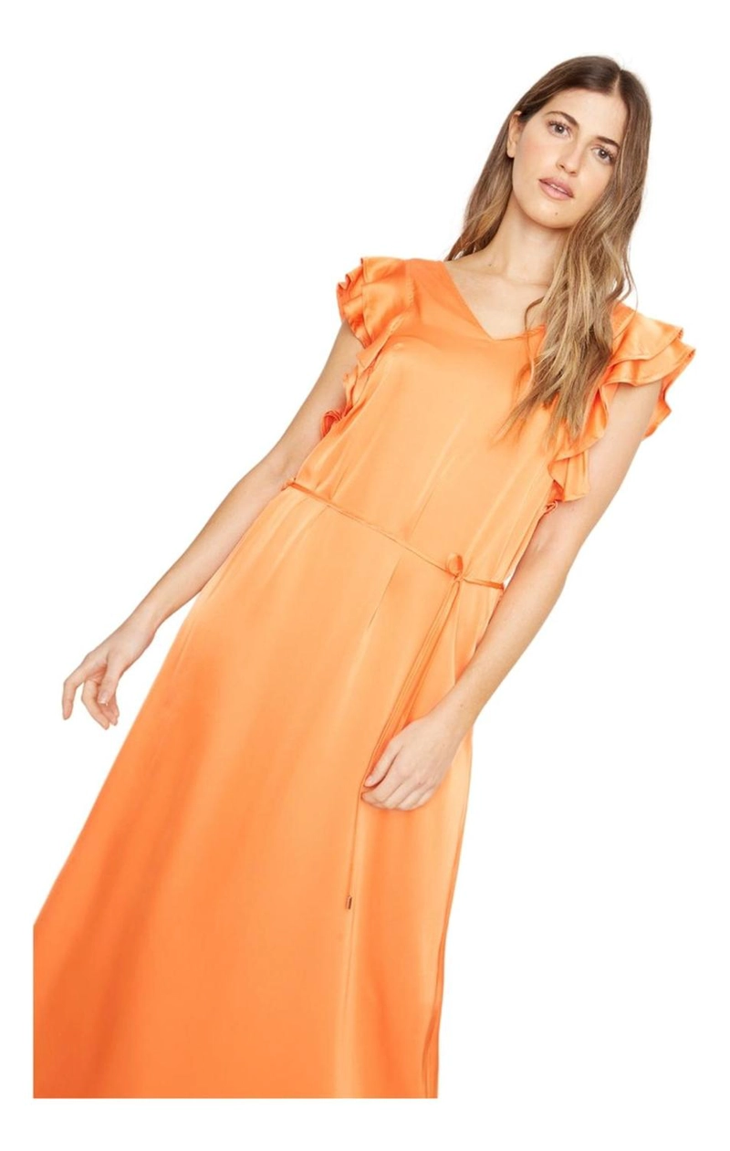 VESTIDO MUJER JACINTA TIENDA NARANJO ZUZU SATIN - 1