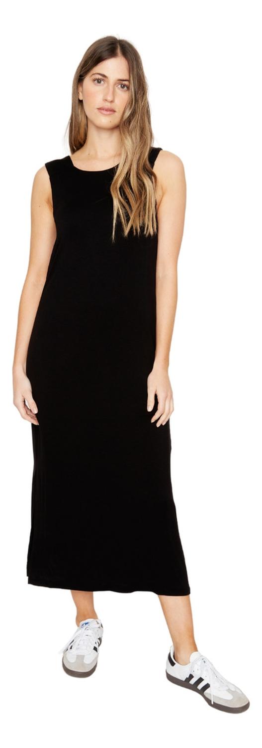 VESTIDO MUJER JACINTA TIENDA NEGRO POLA - 1