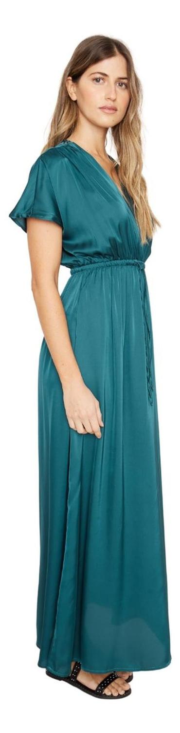 VESTIDO MUJER JACINTA TIENDA PETRÓLEO LUCILA SATIN - 3
