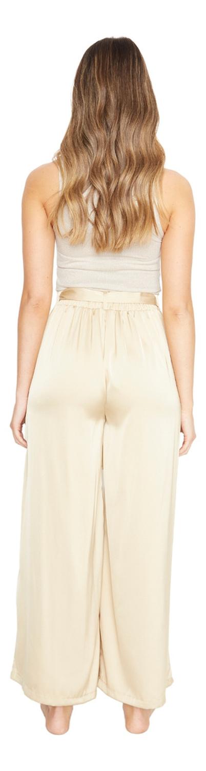 PANTALÓN MUJER JACINTA TIENDA DORADO GRETA LARGO SATIN - 3