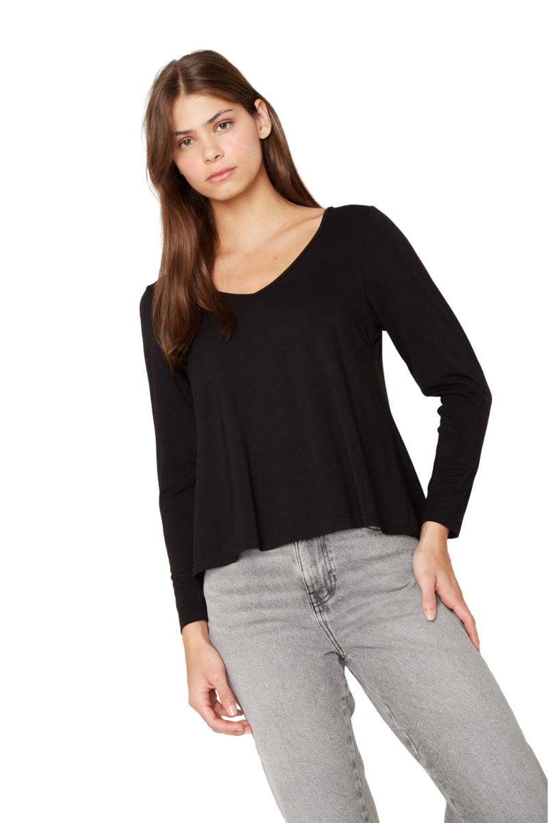 POLERA FRIDA III EN COLOR NEGRO JACINTA TIENDA - 2