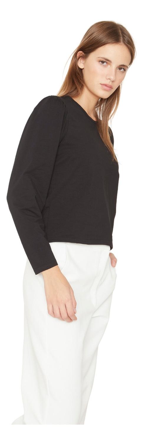 POLERA ALICIA MANGA LARGA NEGRA JACINTA TIENDA - 1
