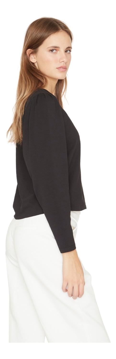 POLERA ALICIA MANGA LARGA NEGRA JACINTA TIENDA - 3