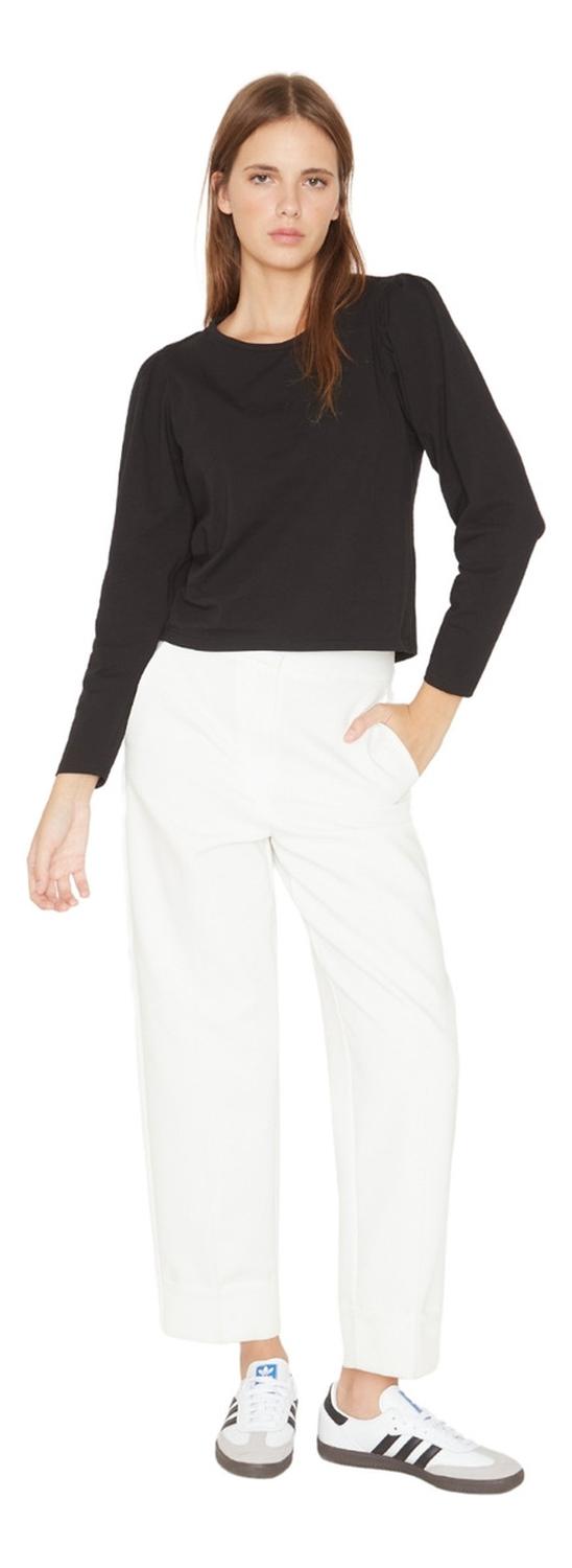 POLERA ALICIA MANGA LARGA NEGRA JACINTA TIENDA - 4