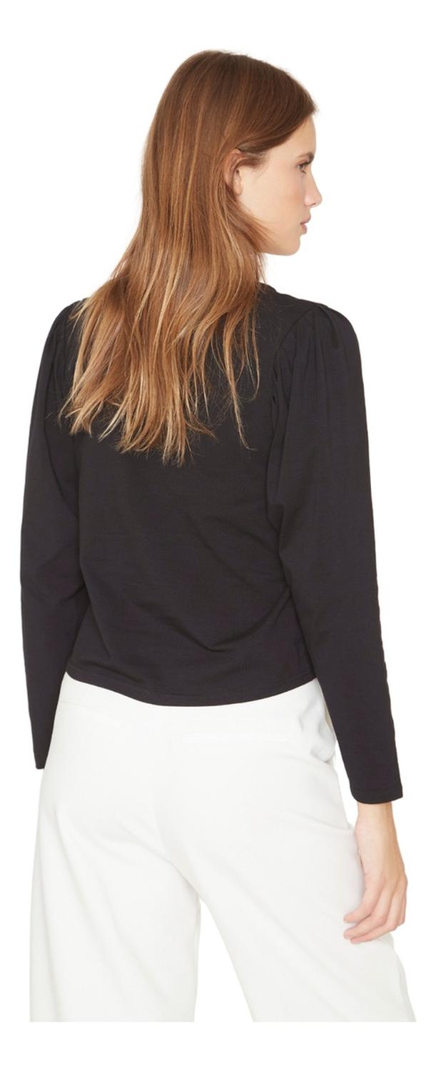 POLERA ALICIA MANGA LARGA NEGRA JACINTA TIENDA - 5