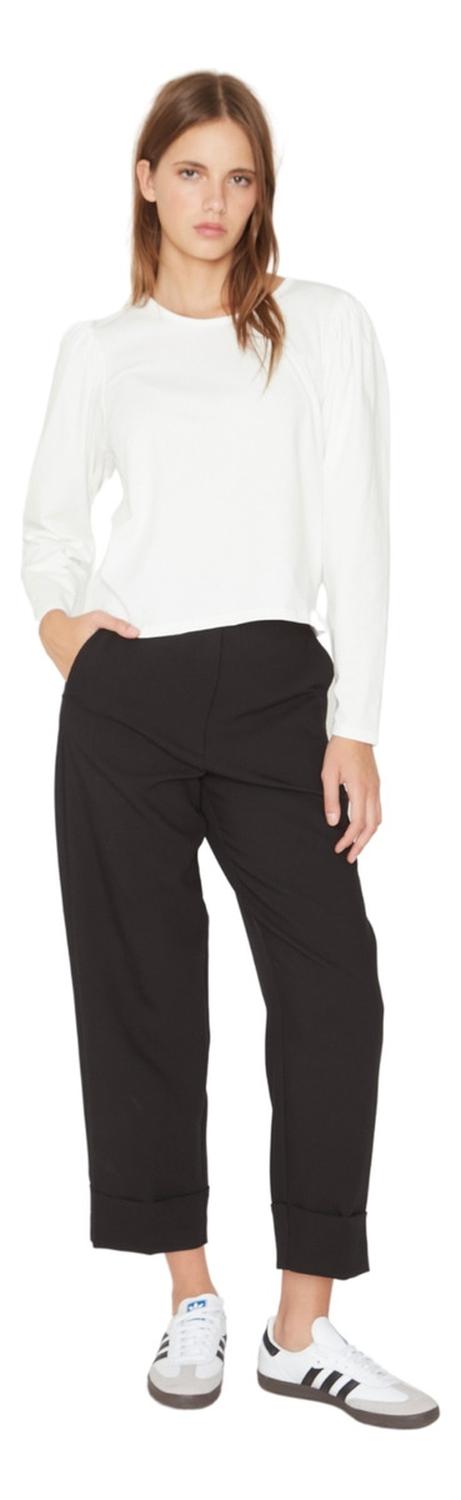 POLERA ALICIA MANGA LARGA BLANCA JACINTA TIENDA - 4