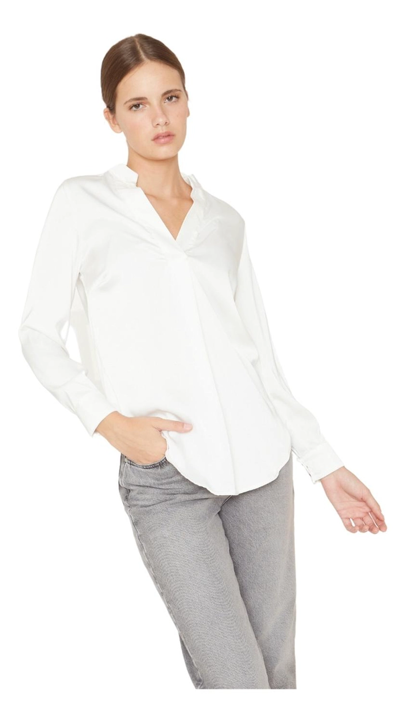 BLUSA LILY II EN COLOR BLANCO JACINTA TIENDA - 1