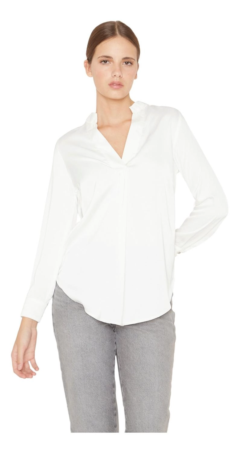 BLUSA LILY II EN COLOR BLANCO JACINTA TIENDA - 2