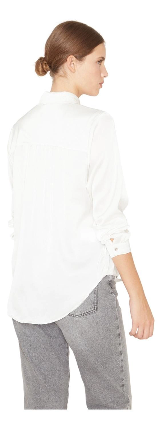 BLUSA SARA SATIN EN COLOR BLANCO JACINTA TIENDA - 3