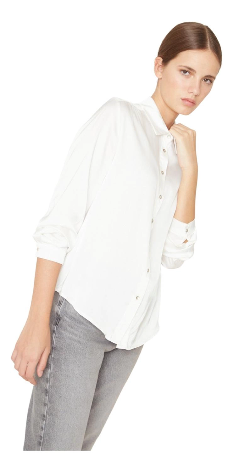 BLUSA SARA SATIN EN COLOR BLANCO JACINTA TIENDA - 4