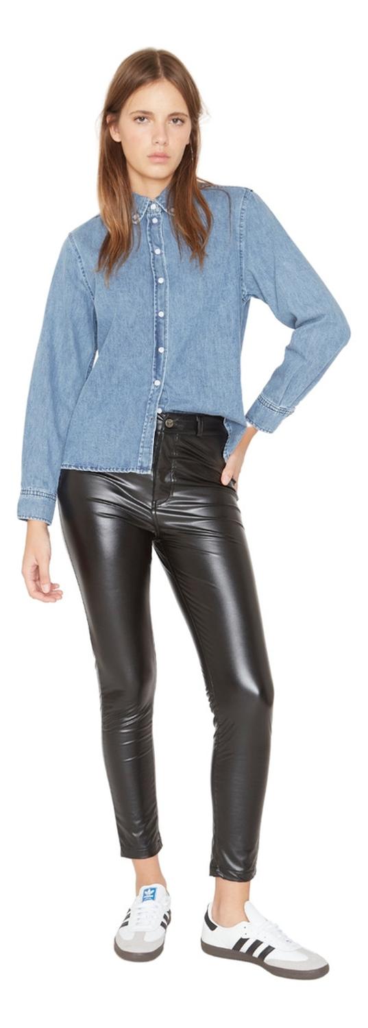 CAMISA DENIM II AZUL JACINTA TIENDA - 2