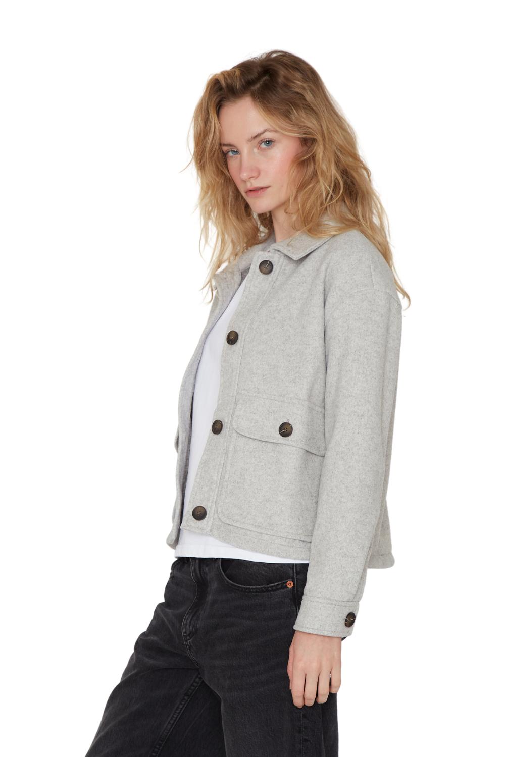 CHAQUETA CARGO GRIS JACINTA TIENDA - 5