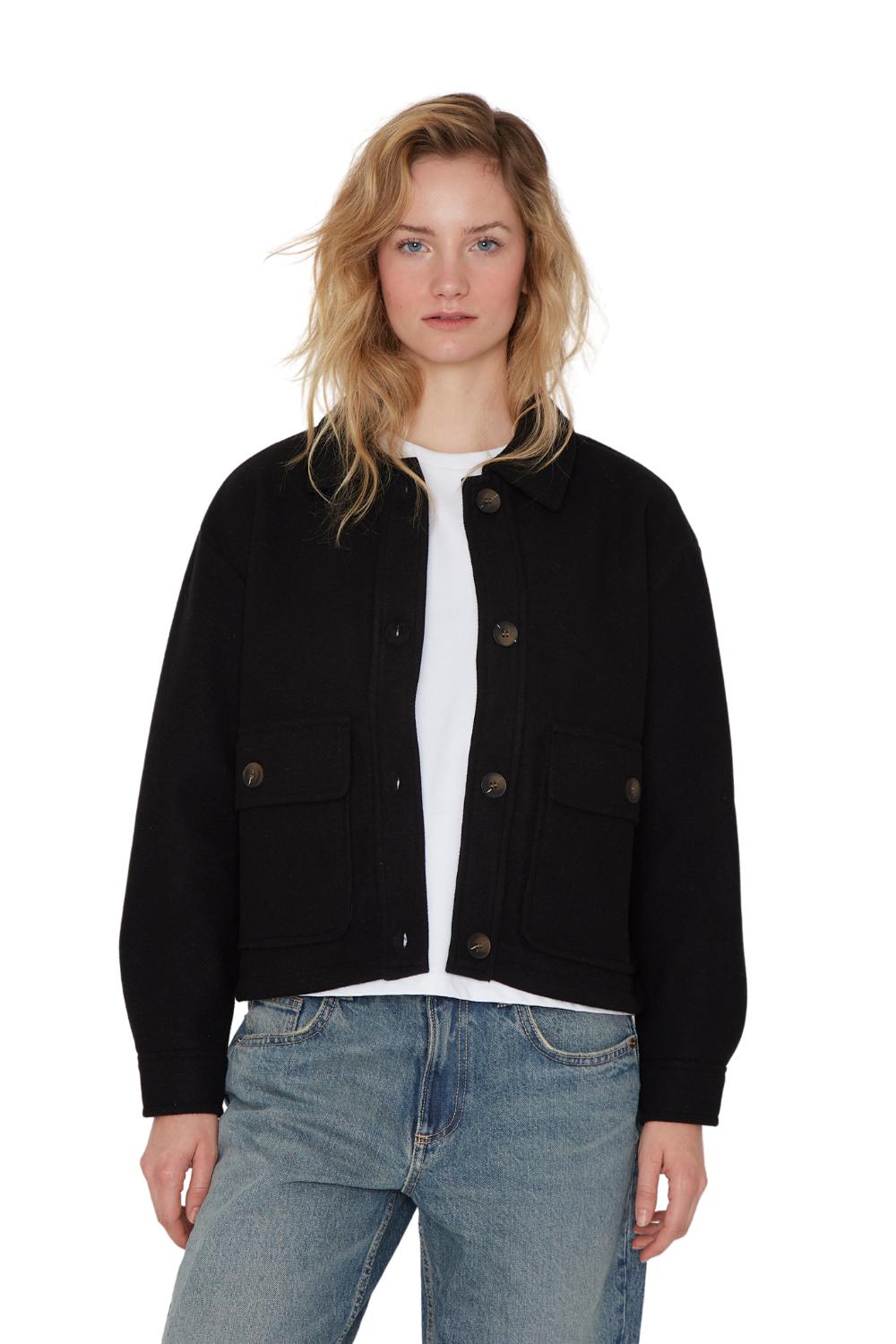 CHAQUETA CARGO NEGRA JACINTA TIENDA - 1