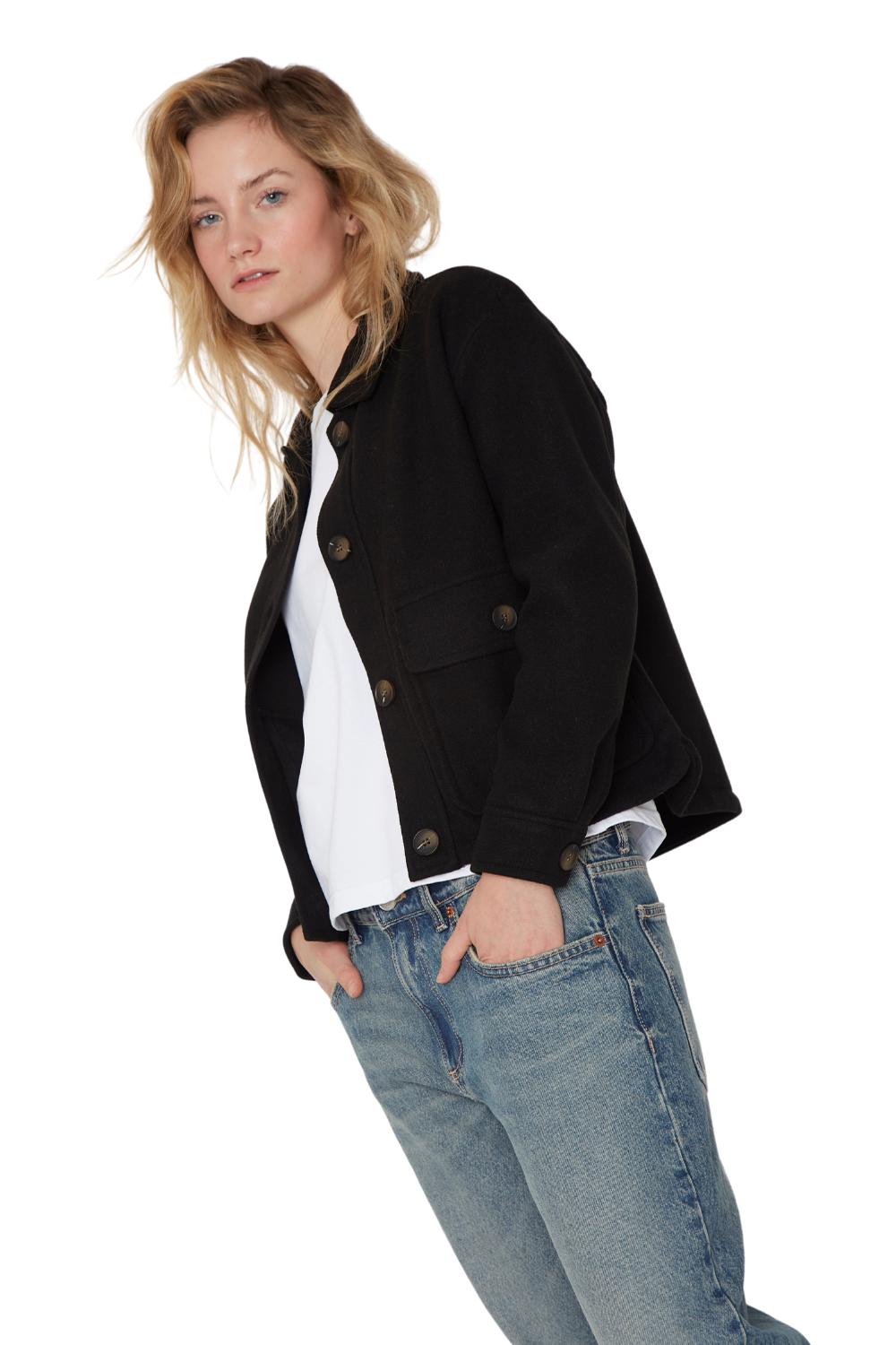 CHAQUETA CARGO NEGRA JACINTA TIENDA - 3