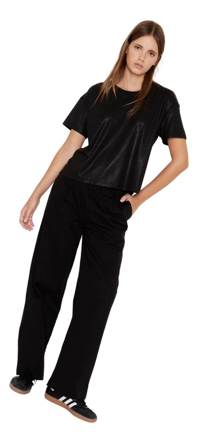 POLERA KURT GLITTER EN COLOR NEGRO JACINTA TIENDA - 4