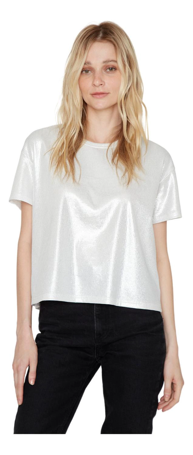 POLERA KURT GLITTTER EN COLOR BLANCO JACINTA TIENDA - 2
