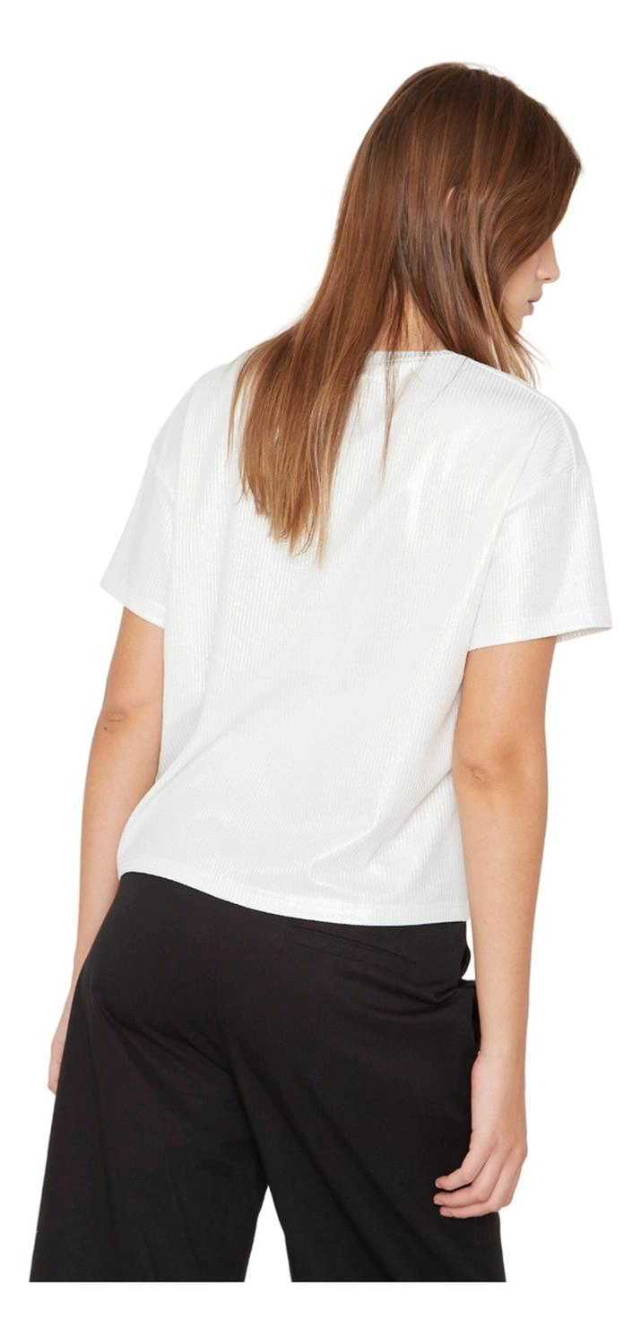 POLERA KURT GLITTTER EN COLOR BLANCO JACINTA TIENDA - 3