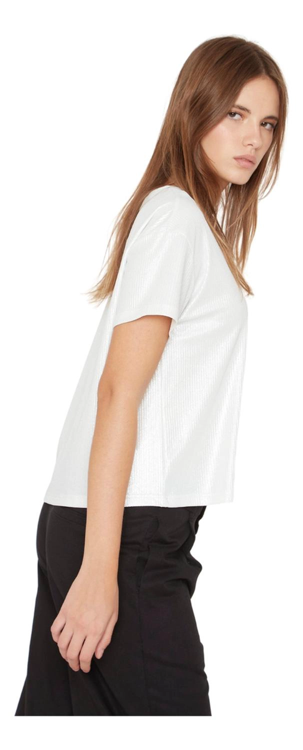 POLERA KURT GLITTTER EN COLOR BLANCO JACINTA TIENDA - 7