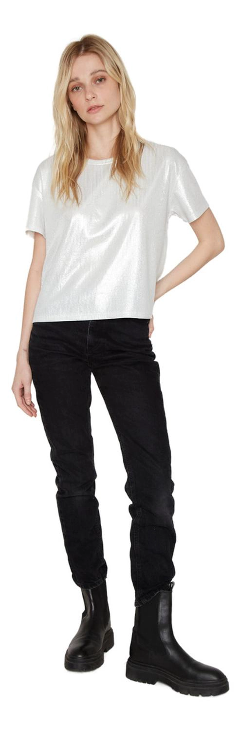 POLERA KURT GLITTTER EN COLOR BLANCO JACINTA TIENDA - 9
