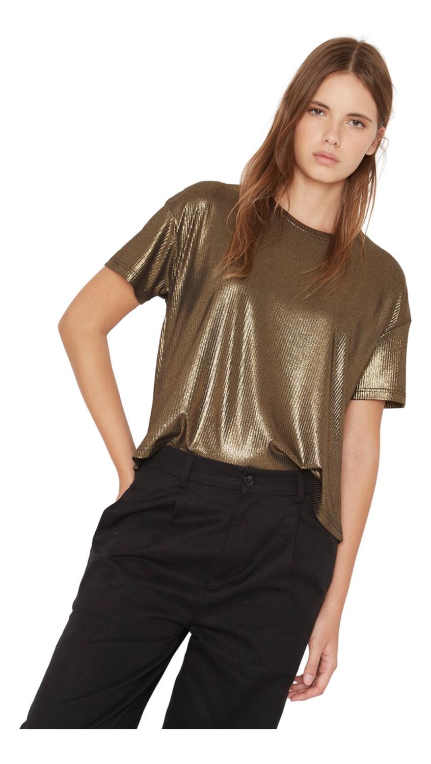 POLERA KURT GLITTER DORADA JACINTA TIENDA - 1