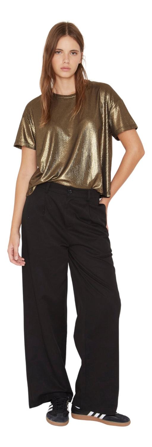 POLERA KURT GLITTER DORADA JACINTA TIENDA - 5