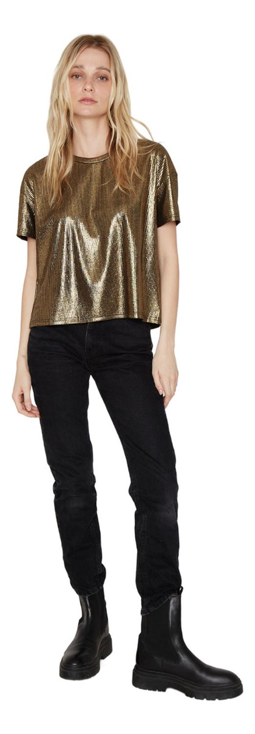 POLERA KURT GLITTER DORADA JACINTA TIENDA - 8