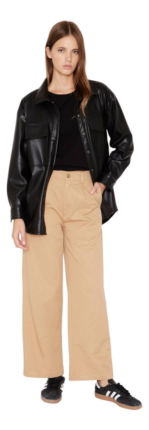 PANTALÓN ALGODÓN MUJER JACINTA TIENDA CAMEL SASTRE - 4
