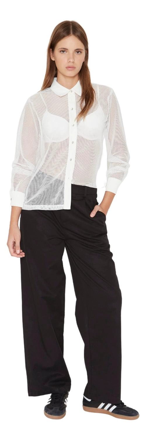 BLUSA SARA RED EN COLOR BLANCO JACINTA TIENDA - 5